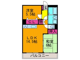 阪奈ローレルハイツ(3F)の物件間取画像